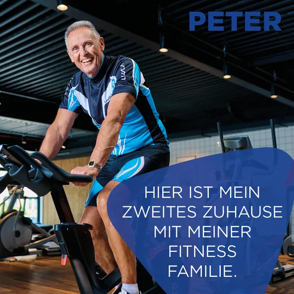 Peter: &bdquo;Hier ist mein zweites Zuhause mit meiner Fitness Familie.&ldquo;